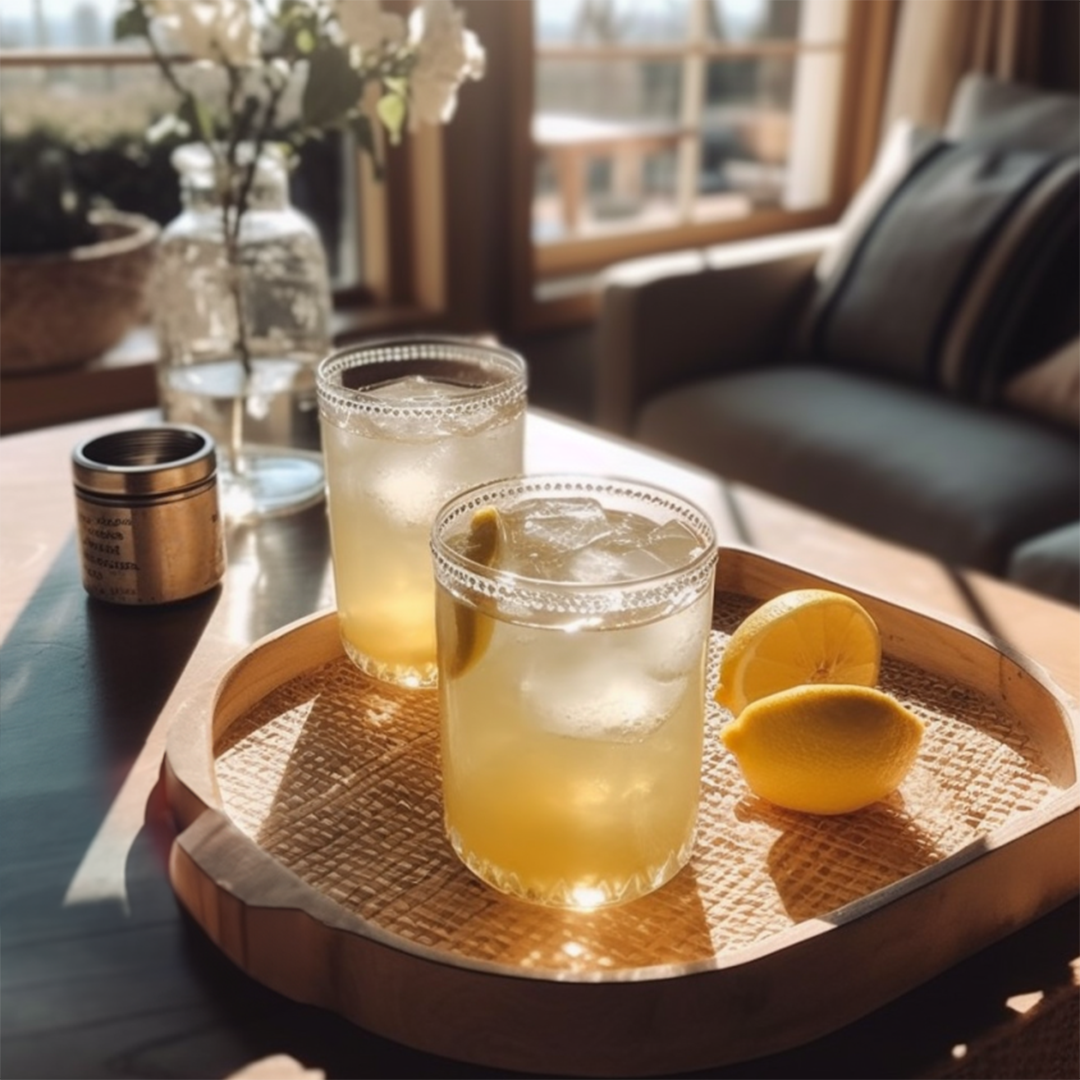 Lemon Ginger Fizz, Pitcher Cocktail – Wisher